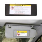 Para Peugeot 308 2010-2022 conducción a la izquierda coche parasol espejo de maquillaje 98177070, For Peugeot 308 2010-2022 (Black)