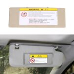 Para Peugeot 308 2010-2022 conducción a la izquierda coche parasol espejo de maquillaje 98177070, For Peugeot 308 2010-2022 (Dark Beige)