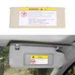 Para Peugeot 308 2010-2022 conducción a la izquierda coche parasol espejo de maquillaje 98177070, For Peugeot 308 2010-2022 (Light Beige)