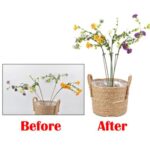 10 Uds. Varilla de soporte en forma de flor en maceta marco fijo de protección contra hojas, 58cm - Imagen 4
