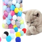 Pelota de peluche colorida para mascotas, juguete interactivo para gatos, 30 in 1