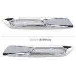 2 piezas de luces LED para guardabarros de coche, tablero lateral DC12V/1,7 W para BMW, luz amarilla, A - Imagen 3