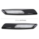 2 piezas de luces LED para guardabarros de coche, tablero lateral DC12V/1,7 W para BMW, luz amarilla, C - Imagen 3