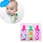 3 PCS / Set Juguetes para la dentición del bebé Cadena de chupete engrosada, Entrega de color al azar