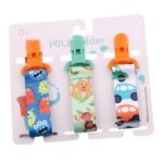 3 PCS / Set Juguetes para la dentición del bebé Cadena de chupete engrosada, Entrega de color al azar - Imagen 2