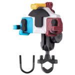 MOTOSLG Cangrejo Soporte de abrazadera para teléfono de motocicleta, U-Type Headbar Mount with Anti-theft Lock