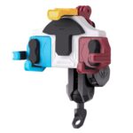 MOTOSLG Cangrejo Soporte de abrazadera para teléfono de motocicleta, L-Type Rear Mirror Mount with Anti-theft Lock