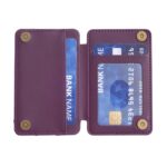 BFK02 Bolso de tarjeta con patrón de onda Pegatina trasera para teléfono móvil - Imagen 3
