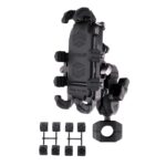 MOTOSLG Cangrejo Soporte de abrazadera para teléfono de motocicleta, O-Type Rear Mirror Mount
