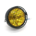 Accesorios de modificación de faro LED de lámpara Retro Reticular de motocicleta para Halley CG125 / GN125, DM-DD-023 (Yellow)