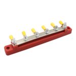 Barra colectora de 4 vías de una fila de alta corriente RV Yacht 150A con terminales de 6 piezas, CP-3123