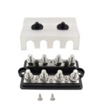 Barra colectora de 4 vías de doble fila para yate modificado para vehículos recreativos con cubierta antipolvo, CP-3156 M8