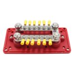1 par 300A 12-48V RV Yacht modificado doble fila 12 vías M6 Terminal Busbar con terminales de 24 piezas, CP-3160 - Imagen 3