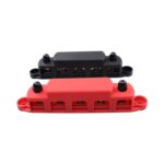 1 par RV Yacht M8 Single Row 5-way Power Distribution Block Busbar con cubierta, CP-4123