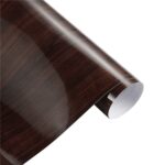 Película de la etiqueta engomada de la etiqueta engomada del abrigo del vinilo del PVC, Glossy Wood Grain E 50cm x 200cm