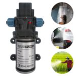 Bomba de agua pulverizada de atomización de diafragma 8L para lavado de autos/irrigación, DC12V 100W Reflux Double Thread Positive Pump