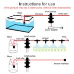 Bomba de agua pulverizada de atomización de diafragma 8L para lavado de autos/irrigación, DC12V 100W Reflux Double Thread Positive Pump - Imagen 5