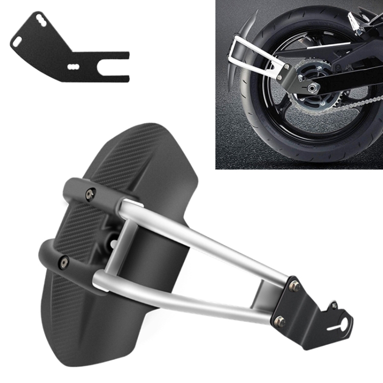 EDA00506603.jpg Guardabarros de rueda trasera modificado de acero inoxidable para motocicleta, guardabarros a prueba de polvo, C Style Foot - Imagen 1