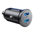 JOYROOM JR-CCN06 30W Dual PD Type-C Mini cargador de coche de metal, JR-CCN06