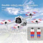 Hélices de liberación rápida de bajo ruido Sunnylife 8747F, For DJI Air 3 1 Pair Silver Tip - Imagen 3