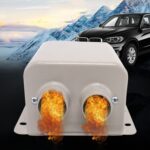 Descongelador de calentador eléctrico de alta potencia para automóvil, 12V Classic 2-hole 600W