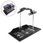 Soporte de batería universal para automóvil Soporte fijo de batería ajustable + Bandeja base, 28.5cm Base + 19cm Bracket