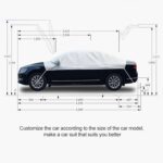 Coche Media cubierta Coche Ropa Protección solar Aislamiento térmico Sun Nisor, Papel de aluminio, Aluminum Foil 3.6x1.6x1.5m, Aluminum Foil 3.9×1.7×1.5m, Aluminum Foil 4.3×1.8×1.5m, Aluminum Foil 4.3x1.7x1.5m, Aluminum Foil 4.3x1.8x1.6m... - Imagen 3
