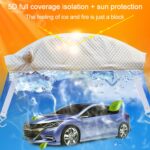Coche Media cubierta Coche Ropa Protección solar Aislamiento térmico Sun Nisor, Papel de aluminio, Aluminum Foil 3.6x1.6x1.5m, Aluminum Foil 3.9×1.7×1.5m, Aluminum Foil 4.3×1.8×1.5m, Aluminum Foil 4.3x1.7x1.5m, Aluminum Foil 4.3x1.8x1.6m... - Imagen 5