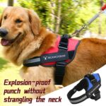 Perro mascota Anti Sprint Oxford tela K9 correa de pecho correa de cuerda de tracción, L for 23-30kg - Imagen 6