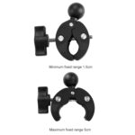 Abrazaderas de cangrejo de doble cabezal para motocicleta, montaje fijo en manillar, 18cm - Imagen 5