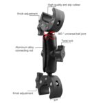 Abrazaderas de cangrejo de doble cabezal para motocicleta, montaje fijo en manillar, 22cm - Imagen 3