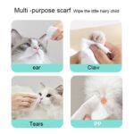 Toallitas húmedas para limpieza de mascotas para el cuerpo de limpieza de perros y gatos, 80pcs x 1 - Imagen 5