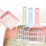 Pala de arena para gatos de tamaño pequeño, herramienta de limpieza de arena para gatos de tofu hueco, 19cm