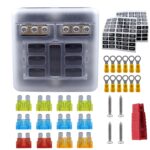 Bloque de fusibles CP-4040 de 6 vías con 12 fusibles y 12 terminales - Imagen 4