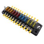 CP-4042 Bloque de fusibles vertical de 12 vías con fusibles de 12 piezas y terminales de 12 piezas