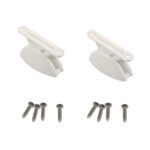 A8627 Juego de retenedores semicirculares para escotilla RV de 2 pares con tornillos