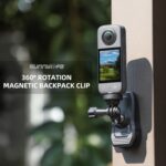 Sunnylife-mochila giratoria con rotación de 360 grados, Clip magnético, soporte para cámara de acción con succión, ZJ666 - Imagen 3