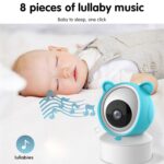 YE9-C1 Cámara de seguridad con monitor para bebés con visión nocturna y video de modo dual 2.4G + 915M de 5 pulgadas, YE9-C1 (EU Plug) - Imagen 4