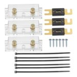 Portafusibles modificado para audio de automóvil ANL 3 en 1 con fusible de 200 A, 125A