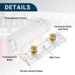 Portafusibles modificado para audio de automóvil ANL 3 en 1 con fusible de 200 A, 300A - Imagen 4