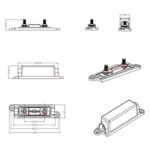 Portafusibles modificado para audio de automóvil ANL 3 en 1 con fusible de 200 A, 80A - Imagen 7