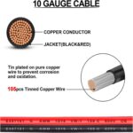 Portafusibles doble positivo/negativo estilo ATC, cable de 10 AWG con terminales de anillo y 4 conectores - Imagen 3