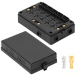 Caja de fusibles de relé multidireccional para automóvil de 12 V Portafusibles de 15 vías