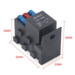 Portafusibles multidireccional para compartimento de motor de coche RV, 3 vías con soporte de relé, 12V 5 Pin - Imagen 2