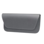 3064 Bolsa para guardar gafas de coche en piel con textura de napa, 3064 (Grey)