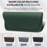 3064 Bolsa para guardar gafas de coche en piel con textura de napa, 3064 (Grey) - Imagen 8