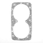 Para Ford Mustang Mach E 2021, marco de portavasos para asiento trasero de coche, pegatina decorativa de diamante - Imagen 2
