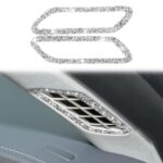 Para Ford Mustang Mach E 2021, pilar de puerta de coche, salida de aire, pegatina decorativa de diamante