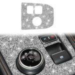 Para Ford Mustang Mach E 2021, Panel de engranaje de coche, pegatina decorativa de diamante