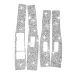 Para Ford Mustang Mach E 2021 4 en 1 Panel de elevación de ventana de coche pegatina decorativa de diamante, conducción izquierda - Imagen 2